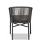 Baxton Studio Marcus Grey Finished Rope and Metal Outdoor Dining Chair 171-10775 - alternate 9